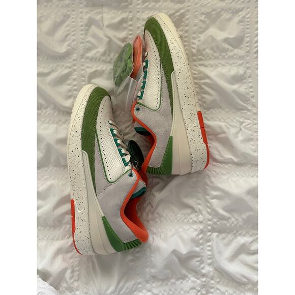 Air Jordan Titan 2 Women's Retro Low Sail/Safety Orange/Chlorophyll size 9.5 New - Picture 12 of 17